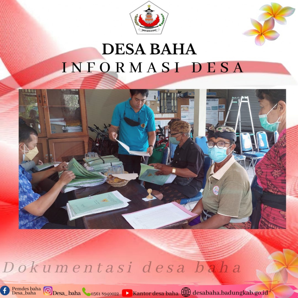 Pembagian sertifikat tanah melalui program PTSL dari BPN Kab. Badung